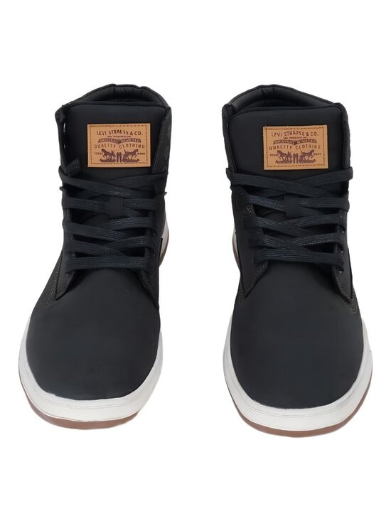 Levis Mens Fletcher II 2 Waxed Fashion Boot High-Top Black Size 9.5